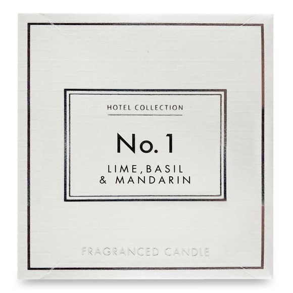 No 1. Lime, Basil & Mandarin Fragranced Candle 140g Hotel Collection